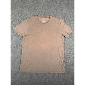 American Giant Shirt Mens Large Rust Premium Slub Crew Short Sleeve Made in USA